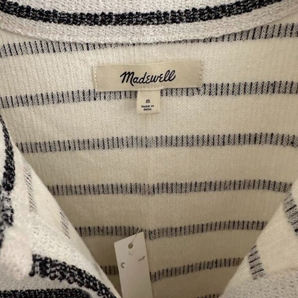 Madewell Split-Crewneck Cardigan Tank in Lighthouse Stripe - Picture 7 of 10